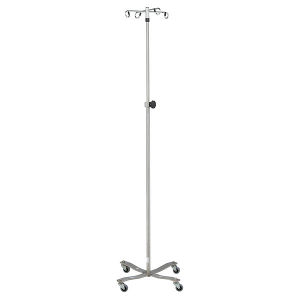 Blickman IV Stand 4 Hook w/Tru Loc w/4 Leg Flat Band Stainless Steel Base 1410SS-4